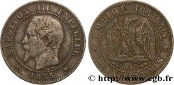 Deux centimes Napoléon III, tête nue 1855 Lyon F.107/28
