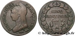 Cinq centimes Dupré, grand module 1797 Paris F.115/1