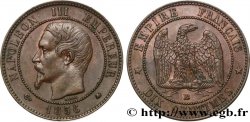 Dix centimes Napoléon III, tête nue 1856 Strasbourg F.133/36