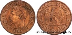 Deux centimes Napoléon III, tête nue 1856 Lille F.107/43