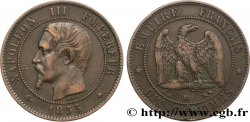 Dix centimes Napoléon III, tête nue 1855 Strasbourg F.133/24