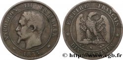 Dix centimes Napoléon III, tête nue 1855 Bordeaux F.133/27