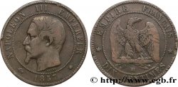 Dix centimes Napoléon III, tête nue 1857 Strasbourg F.133/43