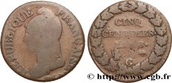 Cinq centimes Dupré, grand module 1800 Genève F.115/126