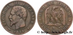 Cinq centimes Napoléon III, tête nue 1854 Marseille F.116/14