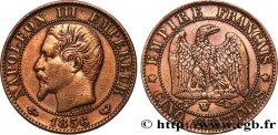 Cinq centimes Napoléon III, tête nue 1856 Lille F.116/36