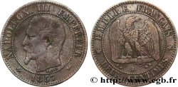 Deux centimes Napoléon III, tête nue 1857 Rouen F.107/45