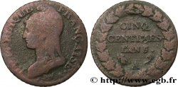 Cinq centimes Dupré, grand module 1797 Paris F.115/1