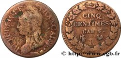 Cinq centimes Dupré, grand module 1797 Orléans F.115/28
