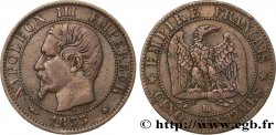 Cinq centimes Napoléon III, tête nue 1853 Strasbourg F.116/3