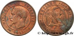 Dix centimes Napoléon III, tête nue 1855 Bordeaux F.133/29