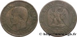 Dix centimes Napoléon III, tête nue 1857 Bordeaux F.133/44