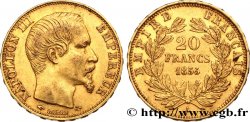 20 francs or Napoléon III, tête nue 1855 Paris F.531/4