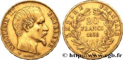 20 francs or Napoléon III, tête nue 1858 Strasbourg F.531/14