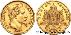 20 francs or Napoléon III, tête laurée 1866 Paris F.532/13