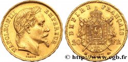 20 francs or Napoléon III, tête laurée, petit BB 1867 Strasbourg F.532/16