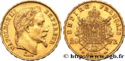 20 francs or Napoléon III, tête laurée 1870 Strasbourg F.532/24