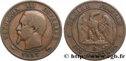 Dix centimes Napoléon III, tête nue 1853 Lyon F.133/5