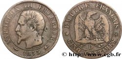 Cinq centimes Napoléon III, tête nue 1853 Lyon F.116/4