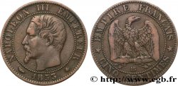 Cinq centimes Napoléon III, tête nue 1853 Strasbourg F.116/3