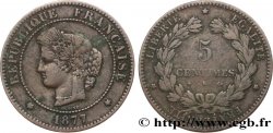 5 centimes Cérès 1877 Bordeaux F.118/16