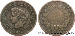 5 centimes Cérès 1874 Paris F.118/9