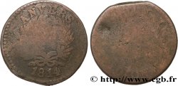 5 cent. Anvers à l’N, frappe de l’arsenal de la marine 1814 Anvers F.115C/1 G 