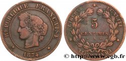 5 centimes Cérès 1874 Paris F.118/9