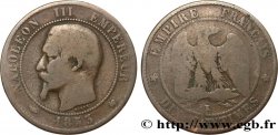 Dix centimes Napoléon III, tête nue 1853 Bordeaux F.133/7 G6 
