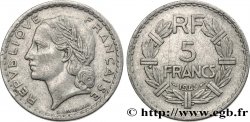 5 francs Lavrillier, aluminium 1945 Castelsarrasin F.339/5