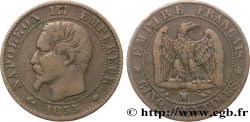Cinq centimes Napoléon III, tête nue 1855 Marseille F.116/27