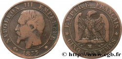 Cinq centimes Napoléon III, tête nue 1855 Marseille F.116/27