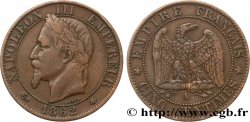 Cinq centimes Napoléon III, tête laurée 1862 Paris F.117/7 TB35 