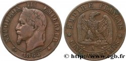 Cinq centimes Napoléon III, tête laurée 1864 Paris F.117/13