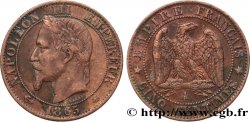 Cinq centimes Napoléon III, tête laurée 1865 Paris F.117/16