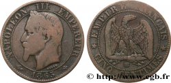 Cinq centimes Napoléon III, tête laurée 1865 Strasbourg F.117/17