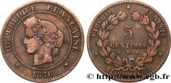 5 centimes Cérès 1876 Bordeaux F.118/14