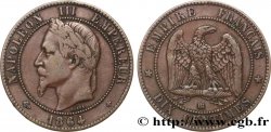 Dix centimes Napoléon III, tête laurée 1864 Strasbourg F.134/14