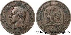 Dix centimes Napoléon III, tête nue 1853 Bordeaux F.133/7