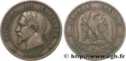 Dix centimes Napoléon III, tête nue 1855 Bordeaux F.133/29
