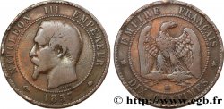 Dix centimes Napoléon III, tête nue 1857 Strasbourg F.133/43