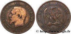 Dix centimes Napoléon III, tête nue 1857 Bordeaux F.133/44