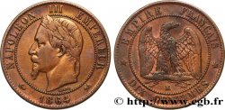 Dix centimes Napoléon III, tête laurée 1864 Bordeaux F.134/15