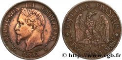 Cinq centimes Napoléon III, tête laurée 1865 Paris F.117/16