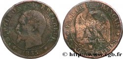 Cinq centimes Napoléon III, tête nue 1855 Marseille F.116/27