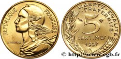 5 centimes Marianne, BU (Brillant Universel) 1997 Pessac F.125/40