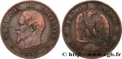 Deux centimes Napoléon III, tête nue 1857 Rouen F.107/45