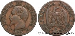 Cinq centimes Napoléon III, tête nue 1853 Lyon F.116/4