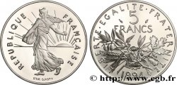5 francs Semeuse, nickel, différent dauphin, BE (Belle Épreuve) 1994 Pessac F.341/29 var.