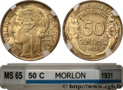 50 centimes Morlon, avec raisin sans fruit 1931  F.192/4